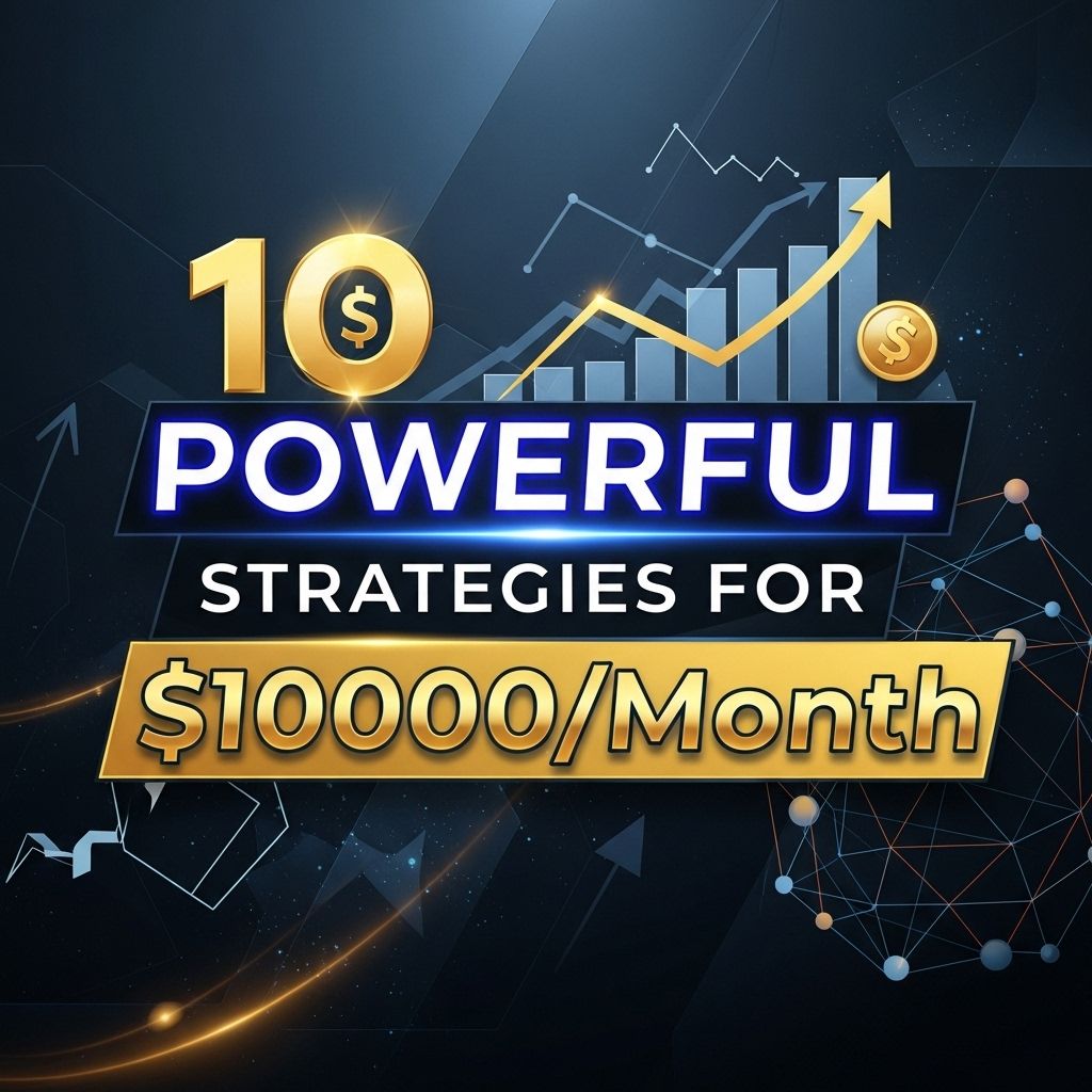 10 Powerful Strategies to Earn $10,000/Month 10 powerful strategies 10000 month