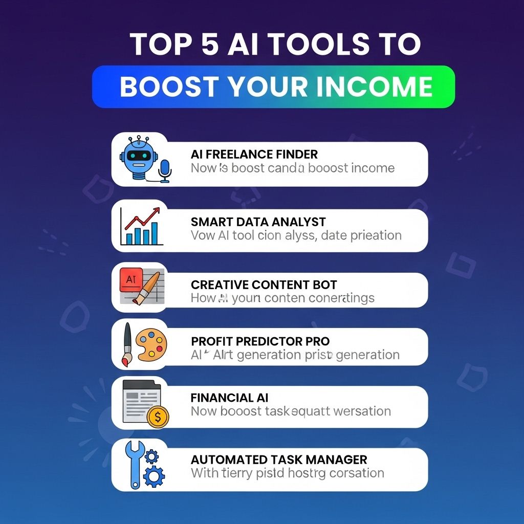 Top 5 AI Tools to Boost Your Income ai tools boost income