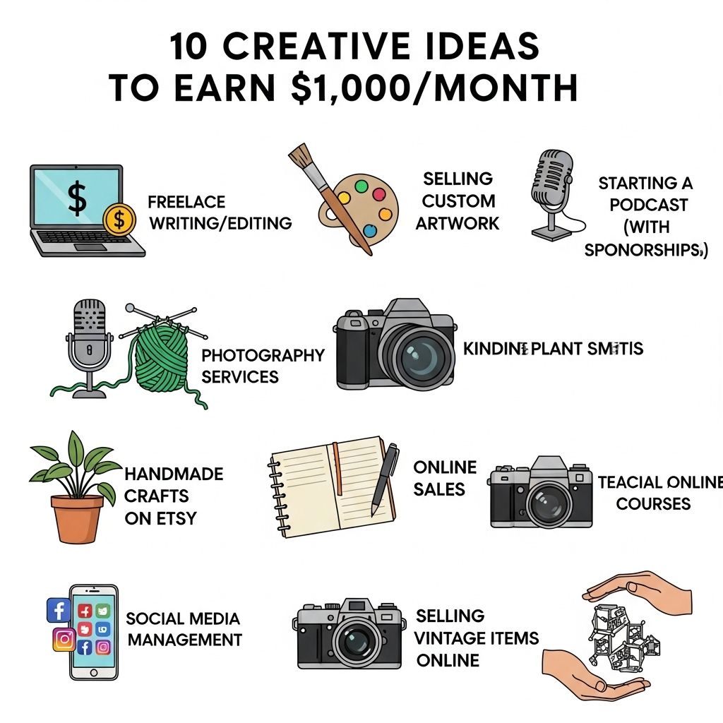 10 Creative Ways to Earn $1,000 a Month creative ways earn 1000 month