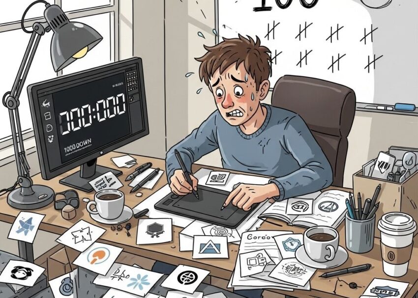 design 100 logos in one hour