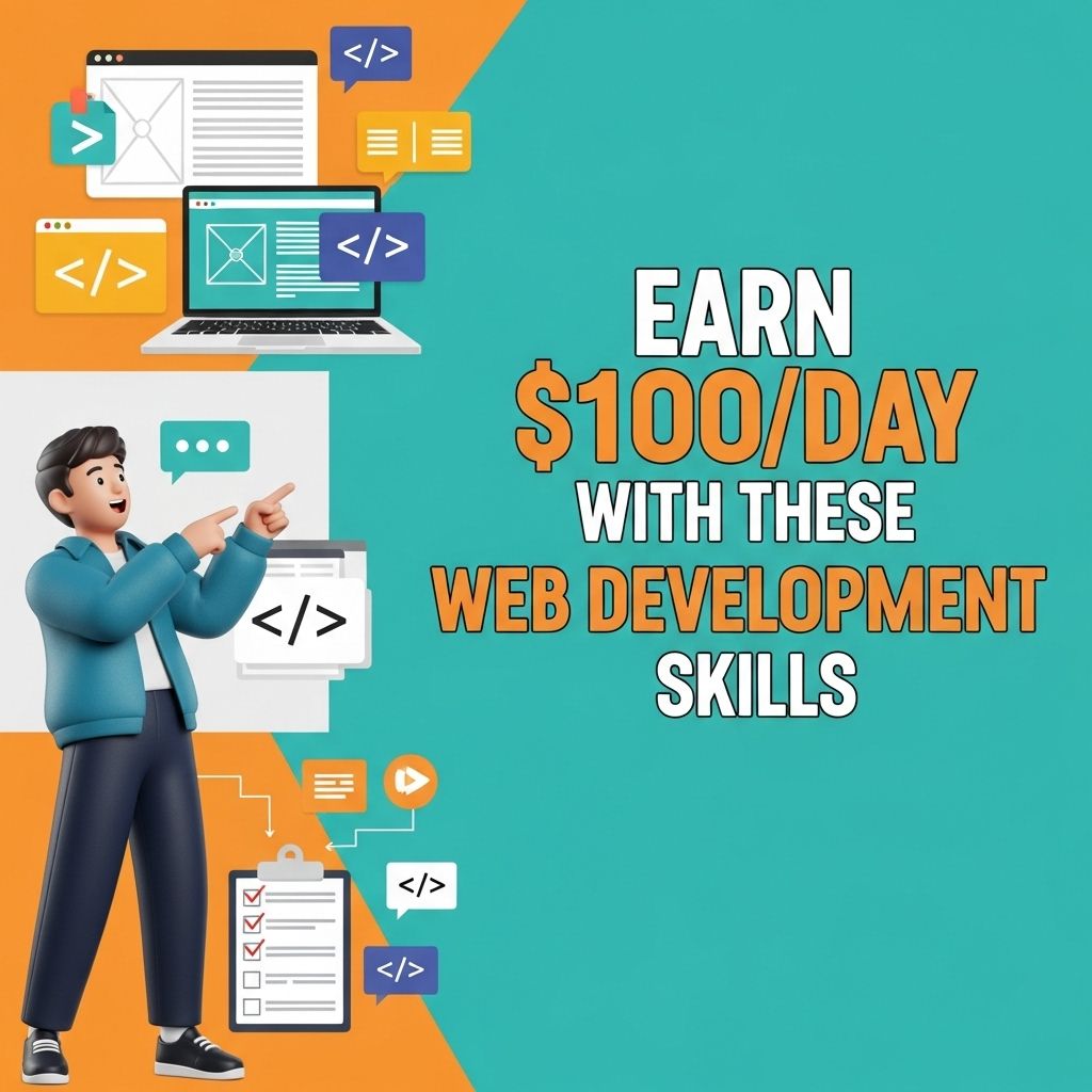 earn 100 daily web development