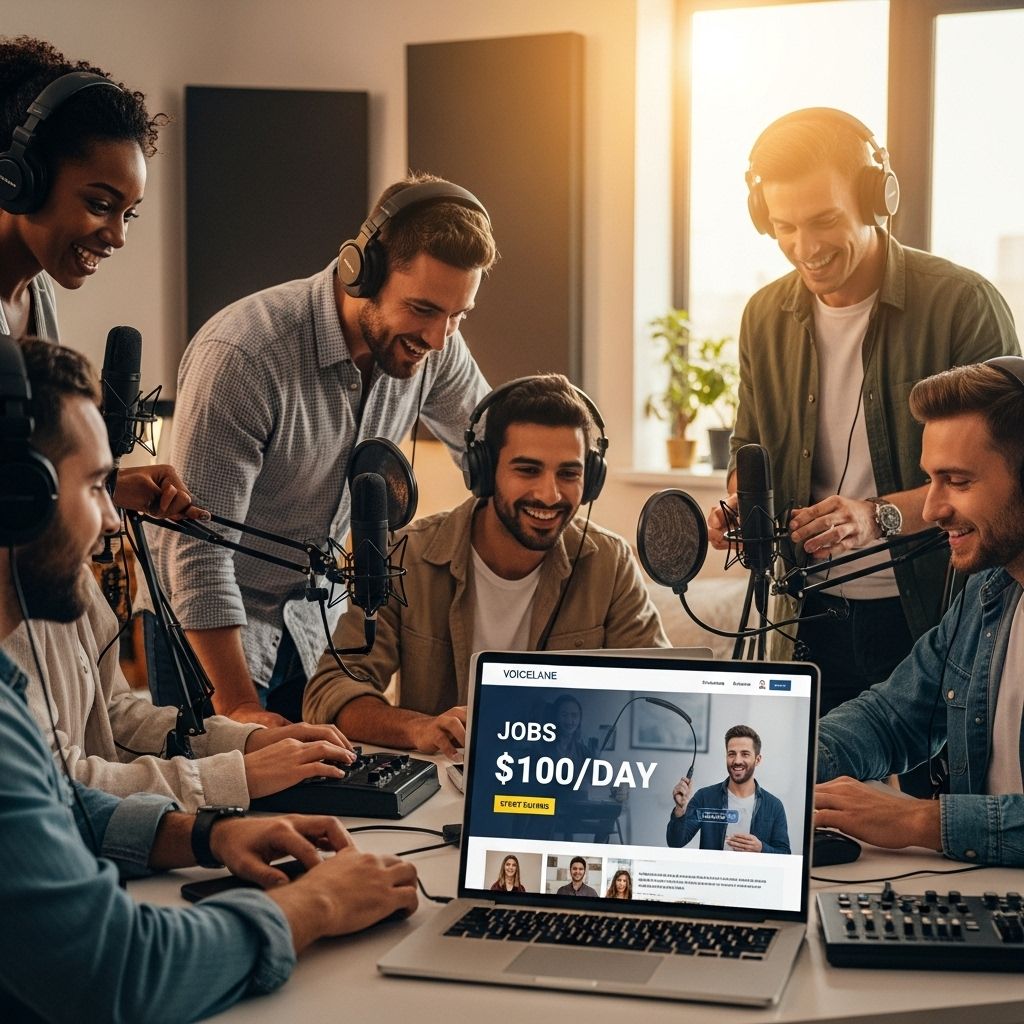 earn 100 day freelance voice work