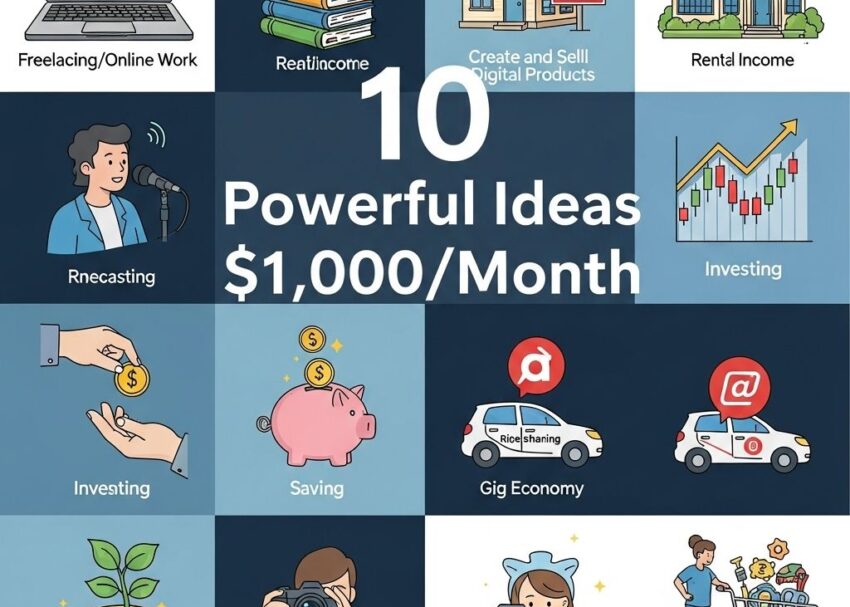 10 Powerful Ideas to Earn $1,000 a Month earn 1000 a month