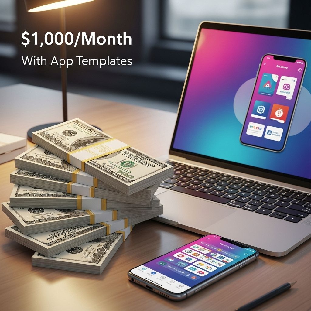 Earn $1,000/Month Using App Templates earn 1000 month app templates