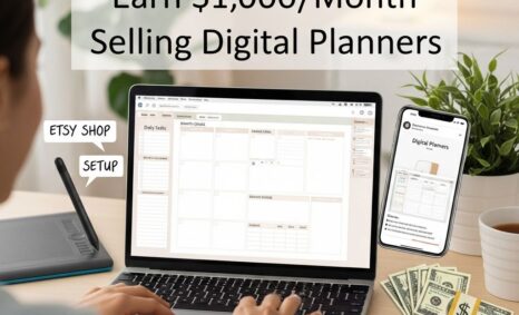 earn 1000 month digital planners