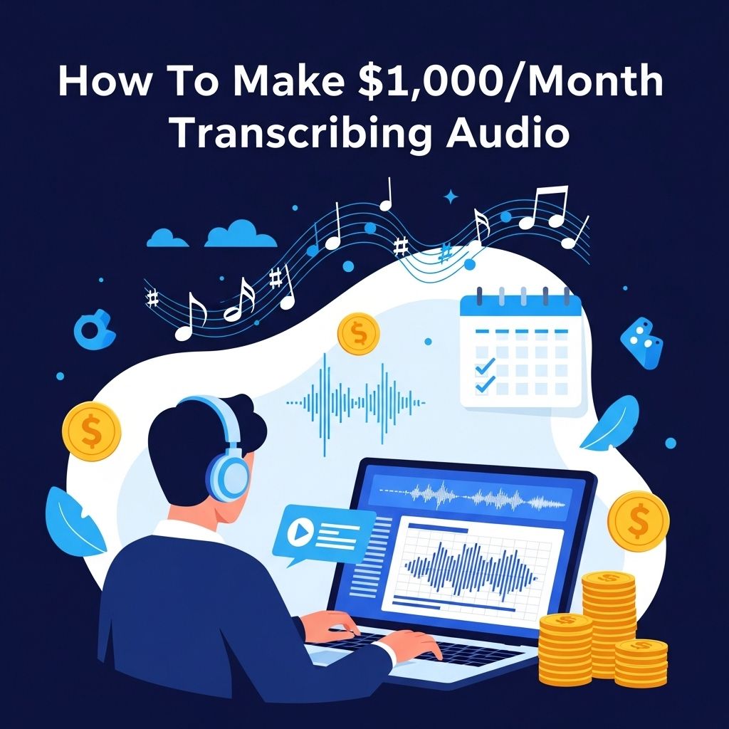 earn 1000 month transcribing audio