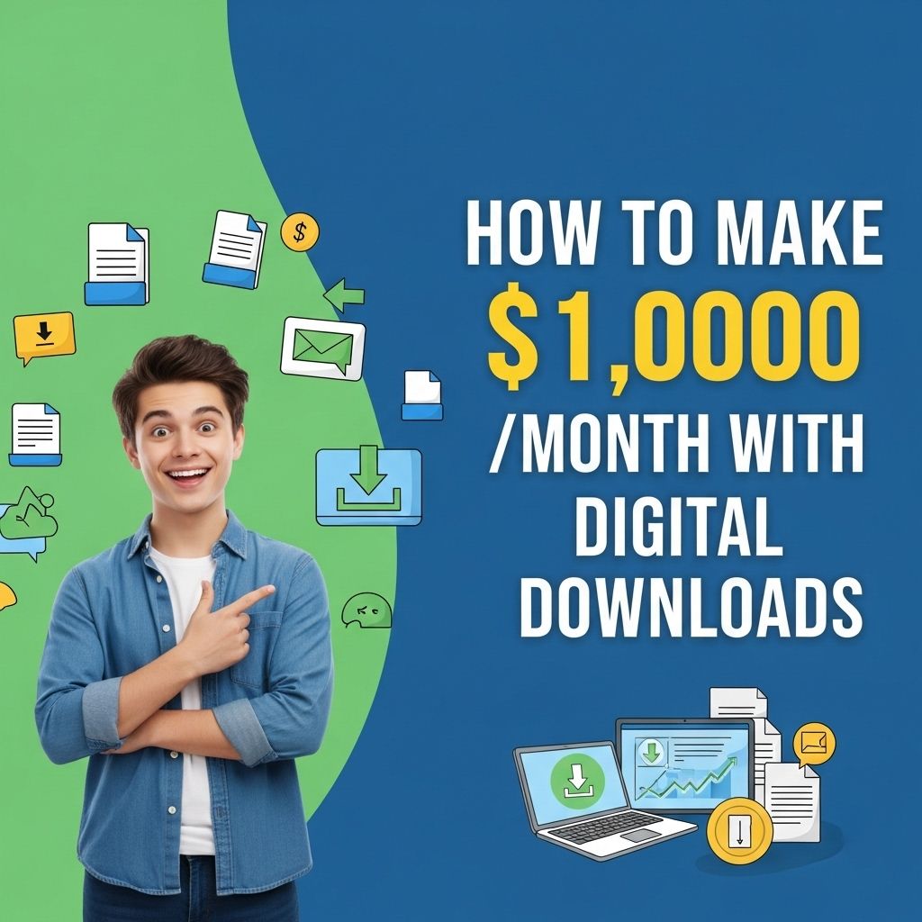 earn 1000 monthly digital downloads