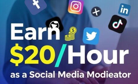 earn 20 hour social media moderator