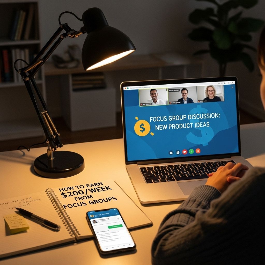 earn 200 week focus groups