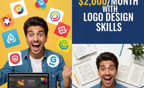 earn 2000 month logo design