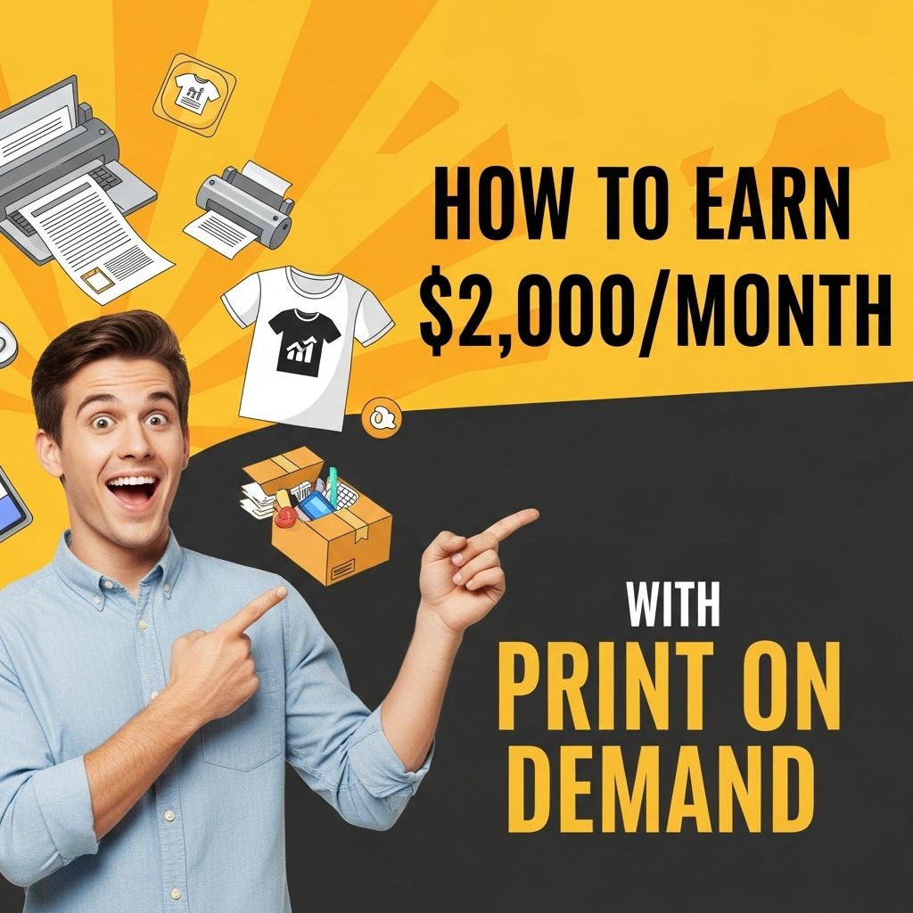 Earn $2,000/Month with Print on Demand earn 2000 month print on demand