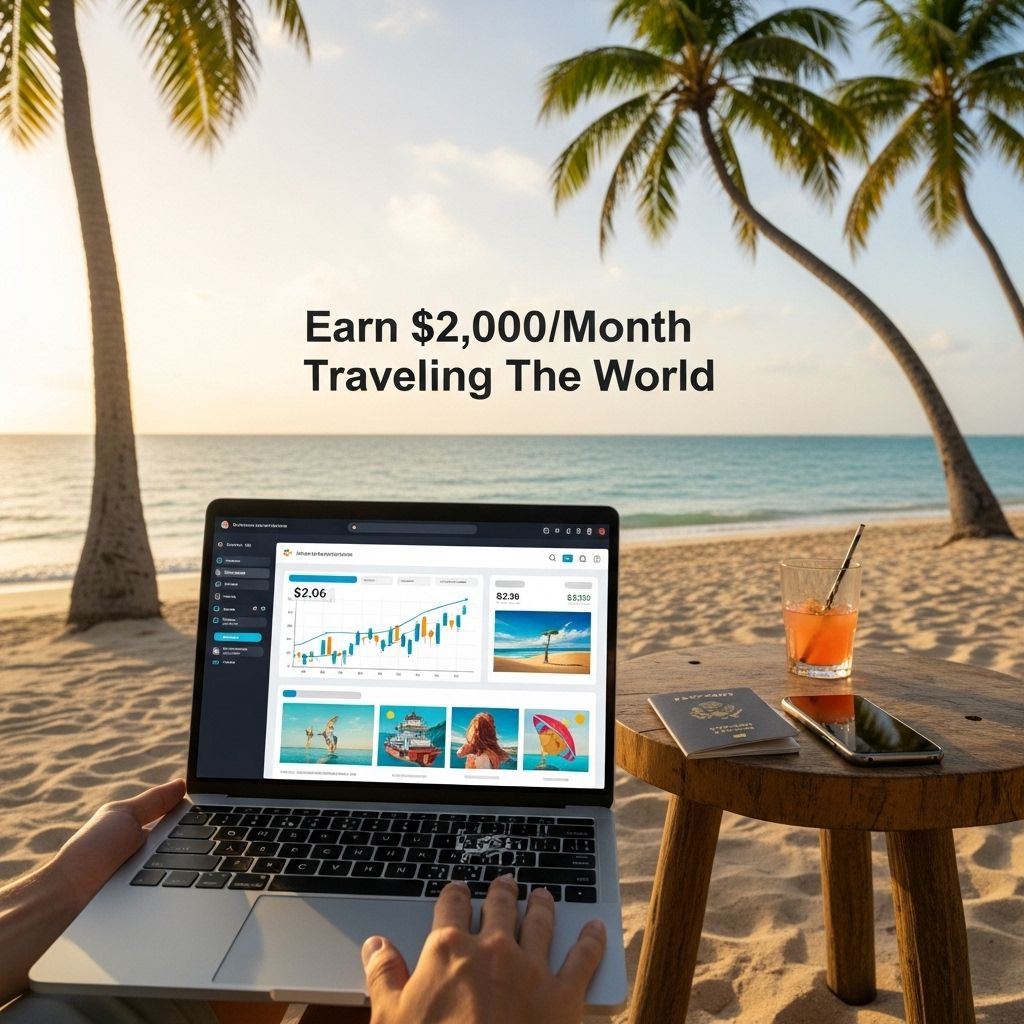 earn 2000 month travel world
