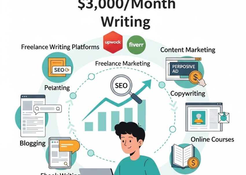 earn 3000 month writing
