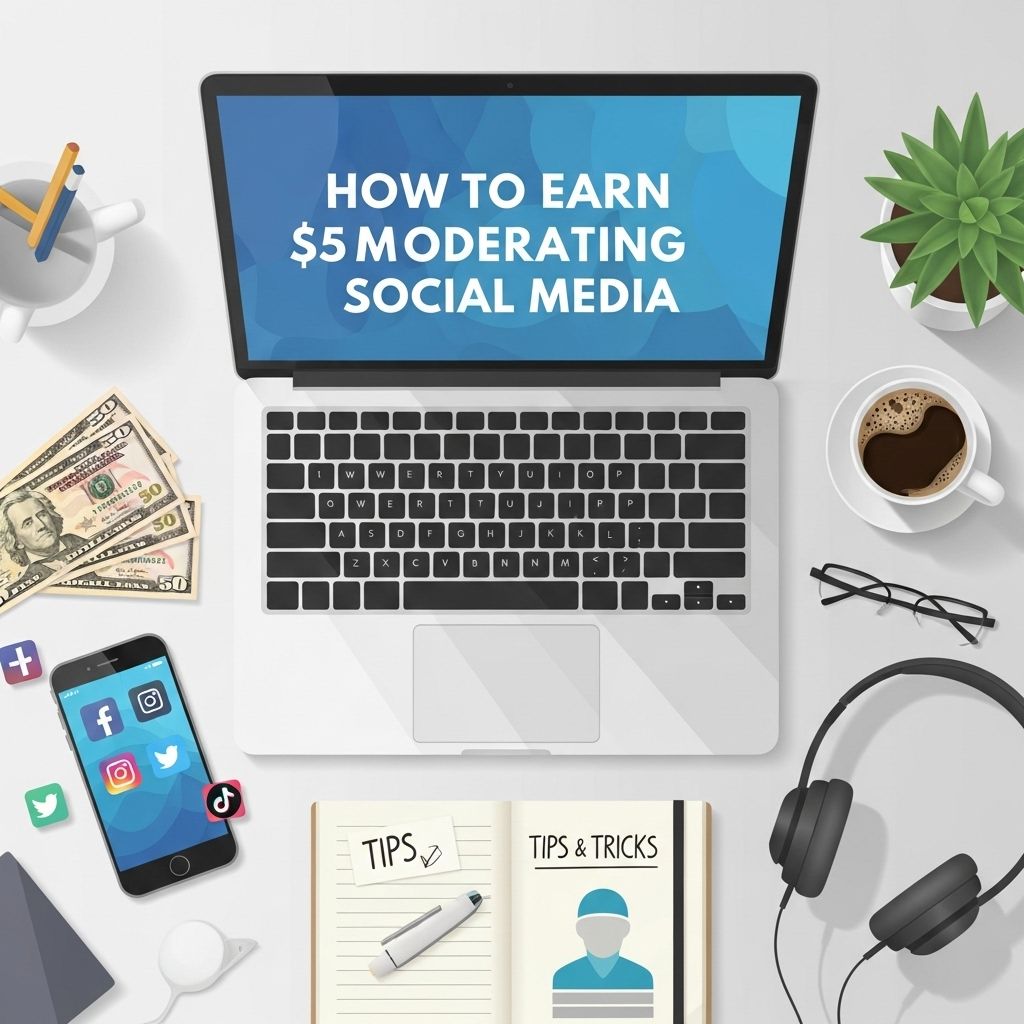 earn 50 daily social media moderation