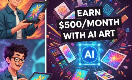 earn 500 month ai art