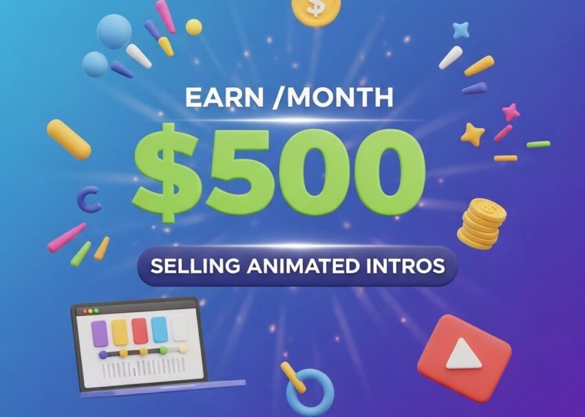Earn $500/Month with Animated Intros earn 500 month animated intros