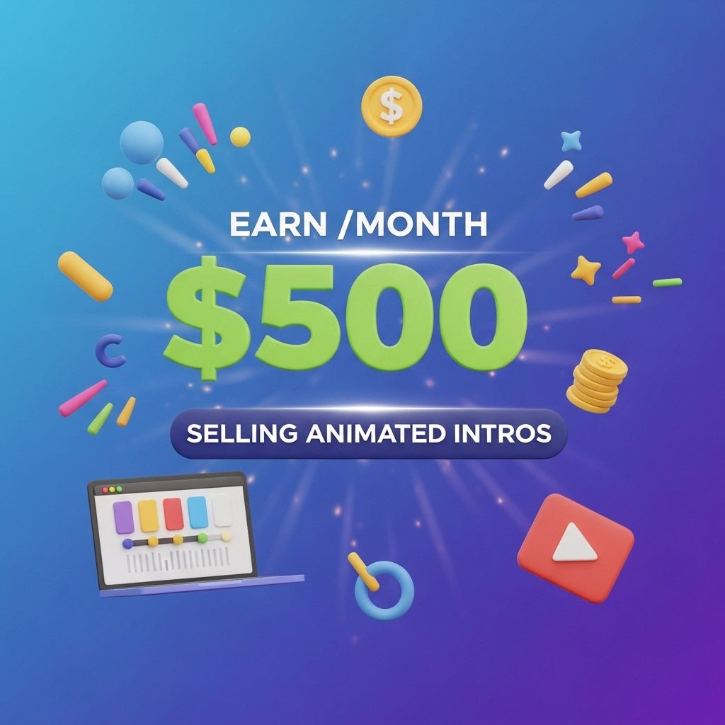 earn 500 month animated intros