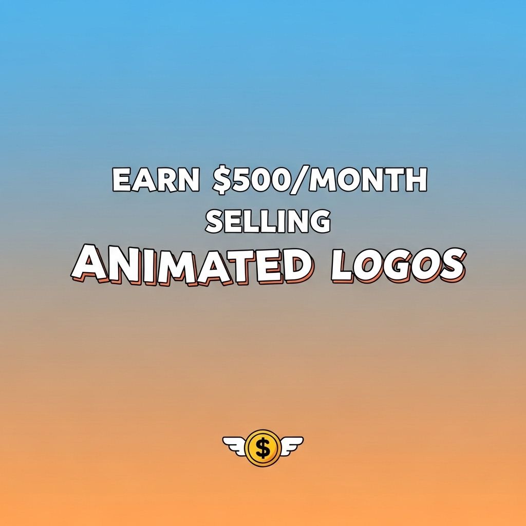 Earn $500/Month Selling Animated Logos earn 500 month animated logos