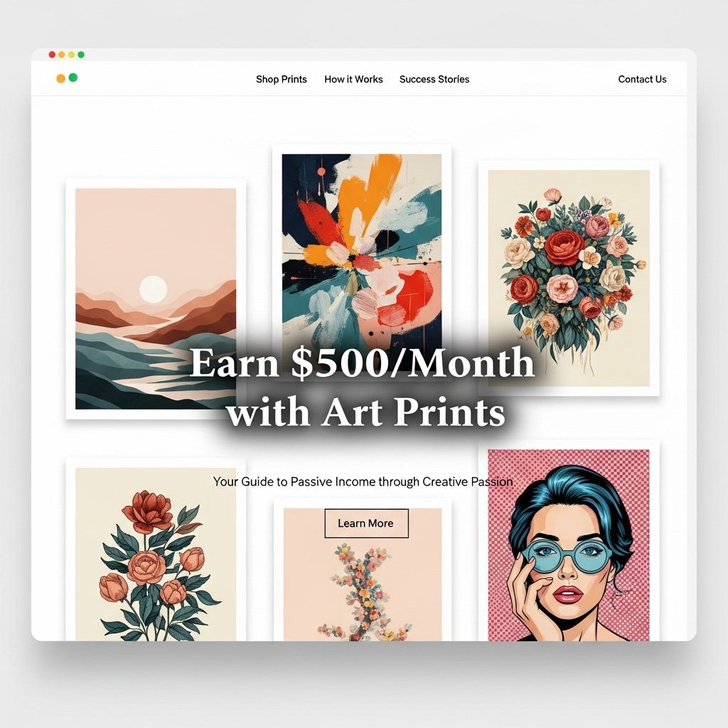 Earn $500 a Month Selling Art Prints earn 500 month art prints