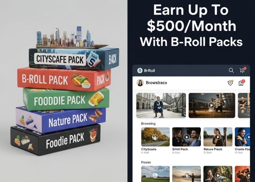 Earn Up To $500/Month With B-Roll Packs earn 500 month b roll packs