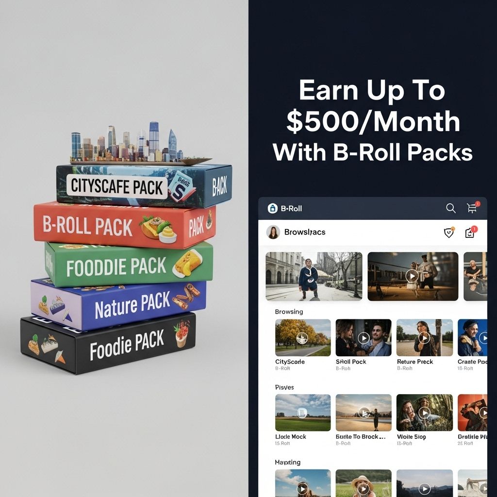 Earn Up To $500/Month With B-Roll Packs earn 500 month b roll packs