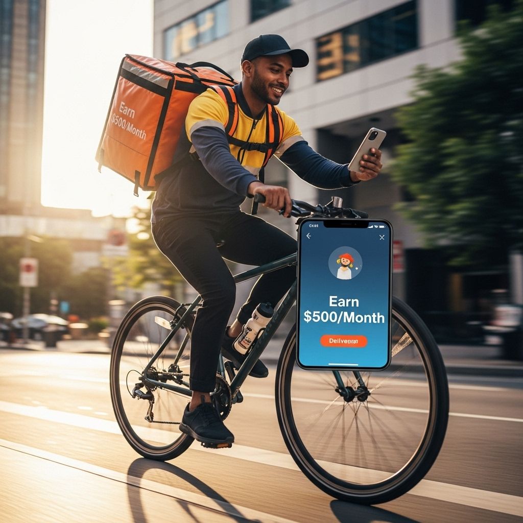 earn 500 month delivering food