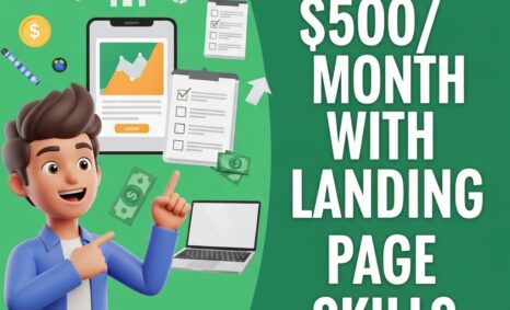 earn 500 month landing page skills