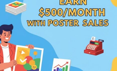 earn 500 month poster sales