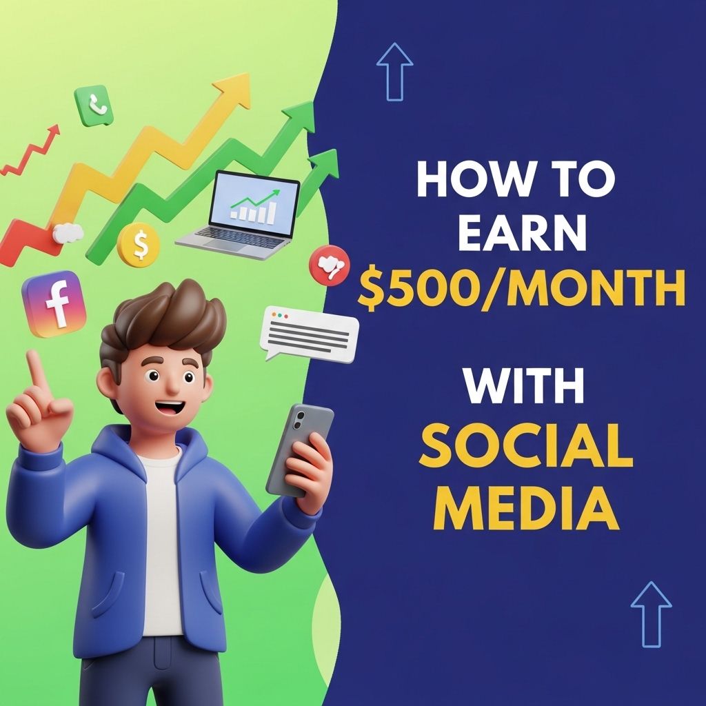 earn 500 month social media