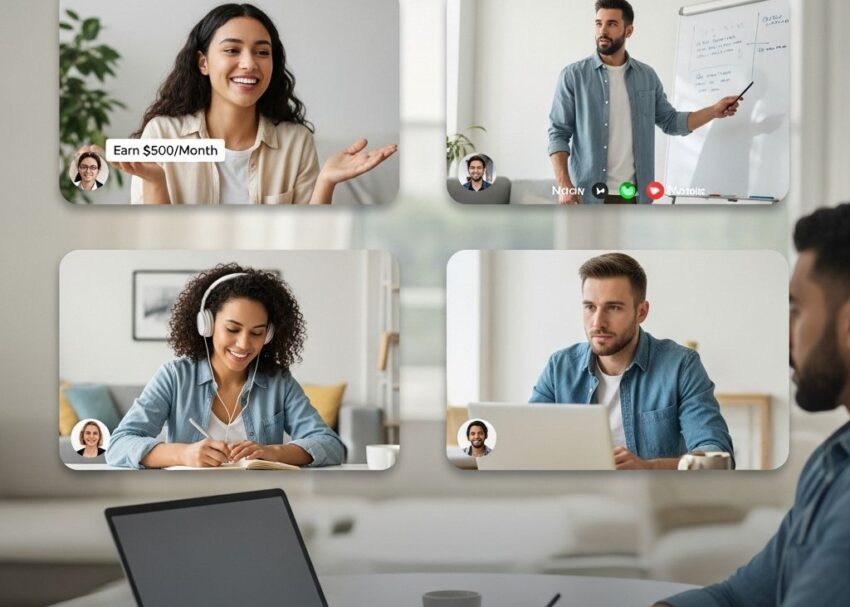 Earn $500/Month Teaching Skills Virtually earn 500 month teaching skills