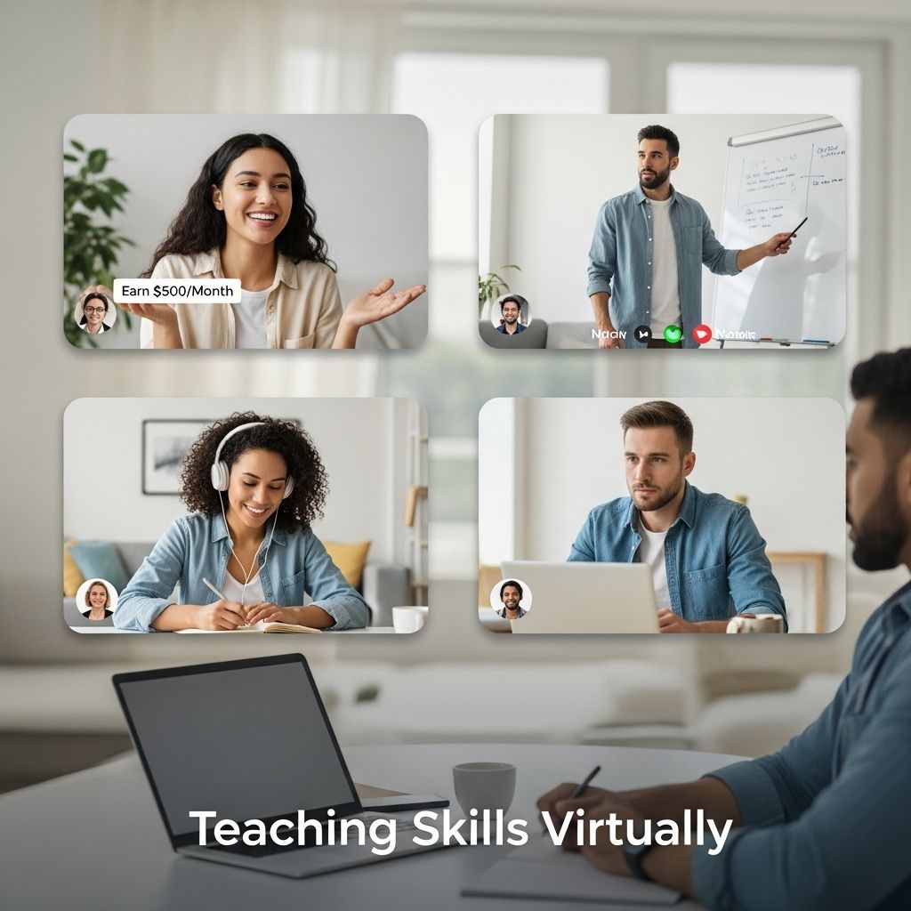Earn $500/Month Teaching Skills Virtually earn 500 month teaching skills