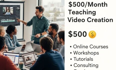 earn 500 month teaching video creation