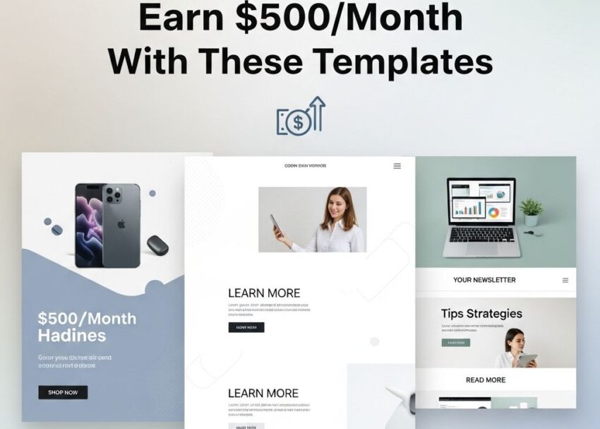 Earn $500/Month with Simple Templates earn 500 month templates