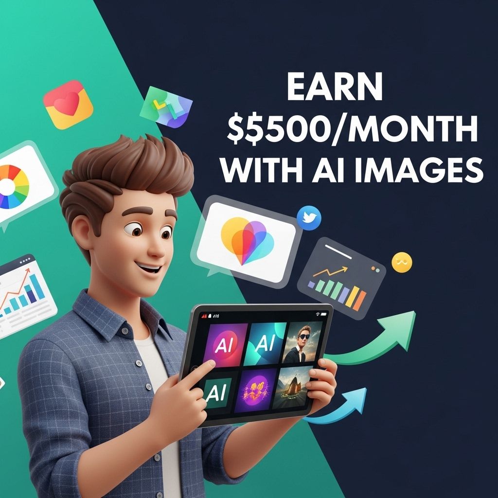 earn 500 monthly ai images