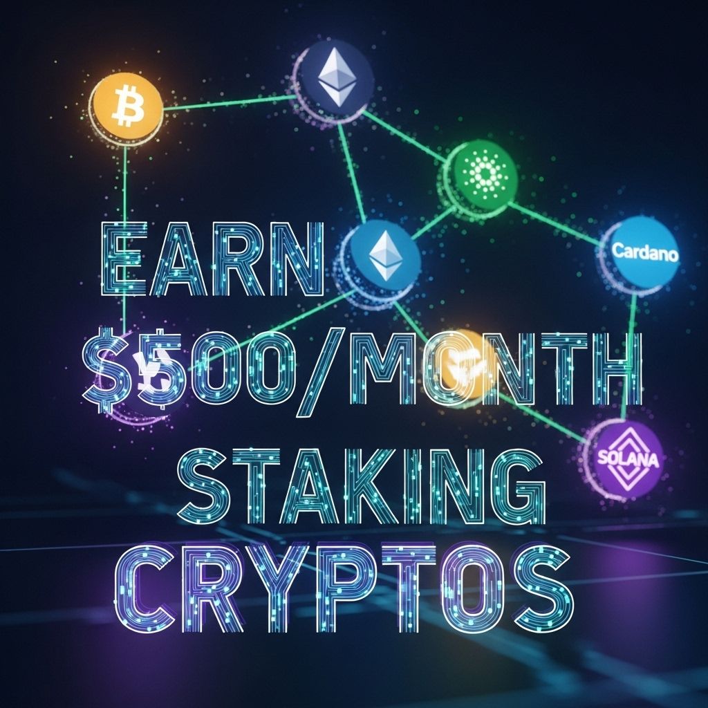 earn 500 monthly crypto staking