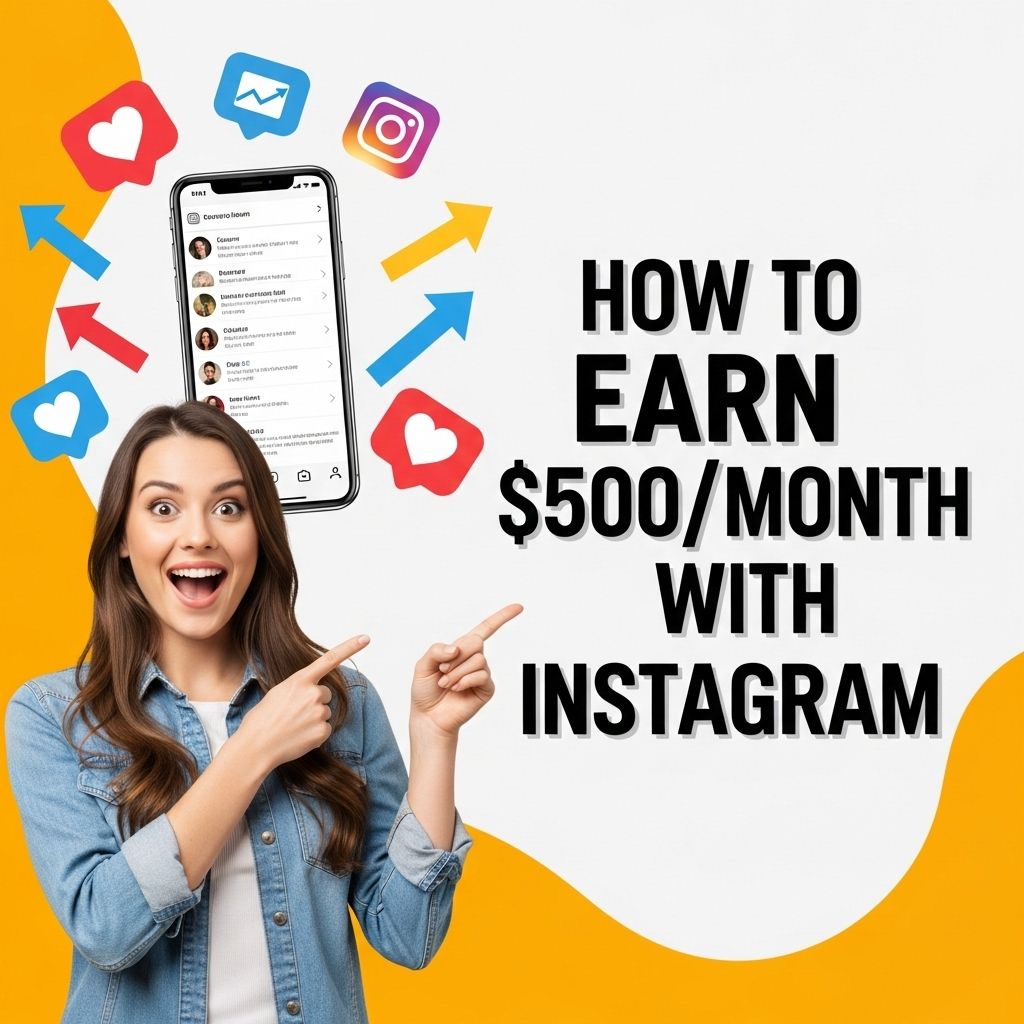 earn 500 monthly instagram