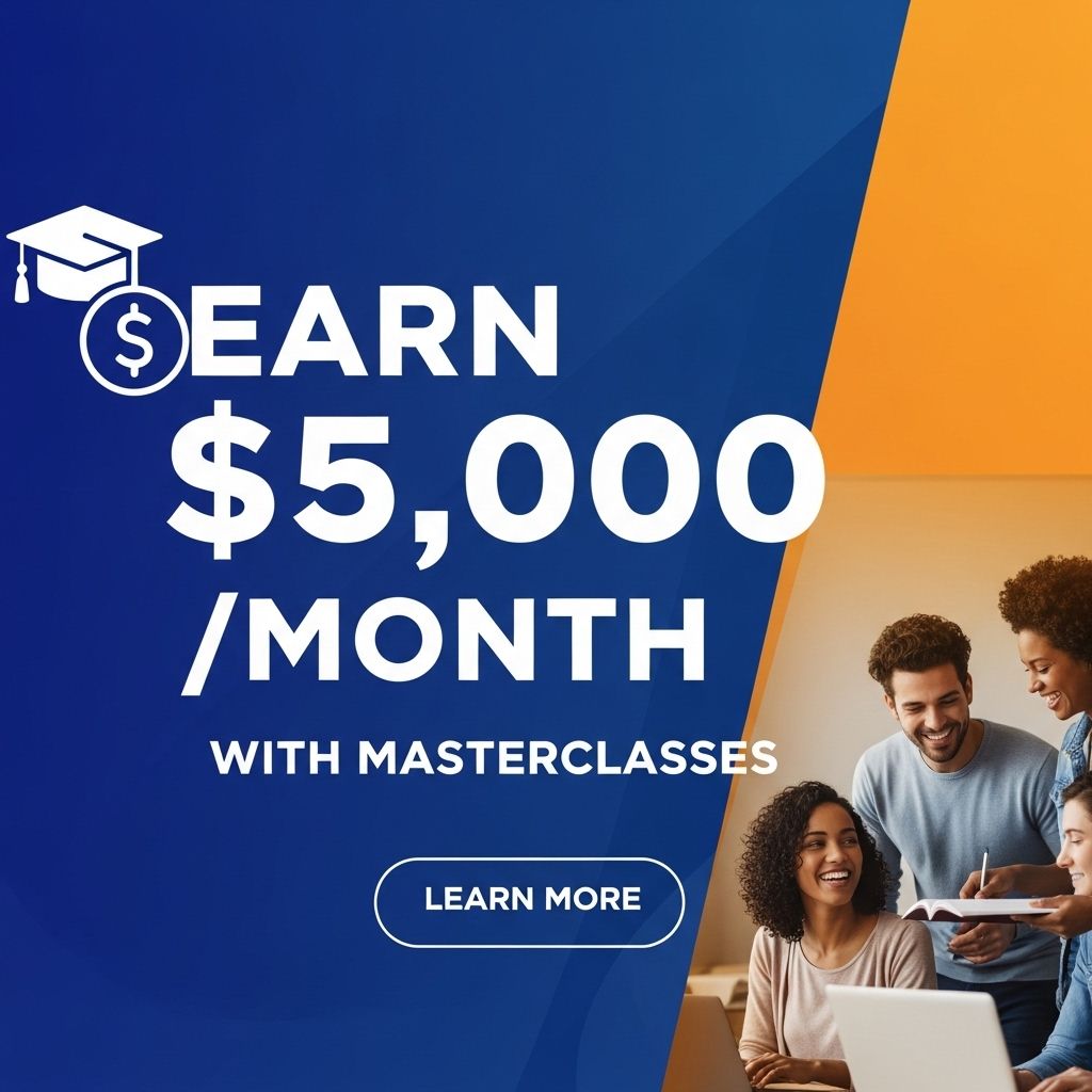 Earn $5,000 a Month with Masterclasses earn 5000 month masterclasses