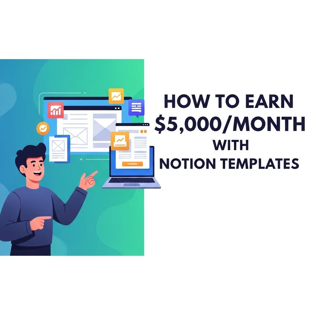 Earn $5,000/Month Selling Notion Templates earn 5000 month notion templates