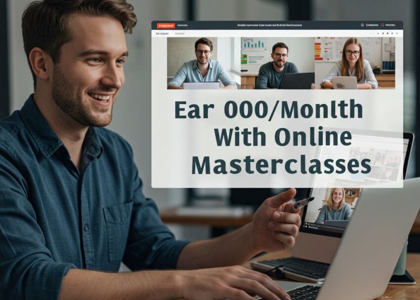 Earn $5,000 Monthly with Online Masterclasses earn 5000 online masterclasses