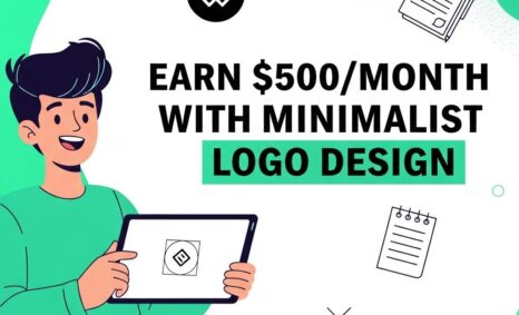 earn minimalist logo income