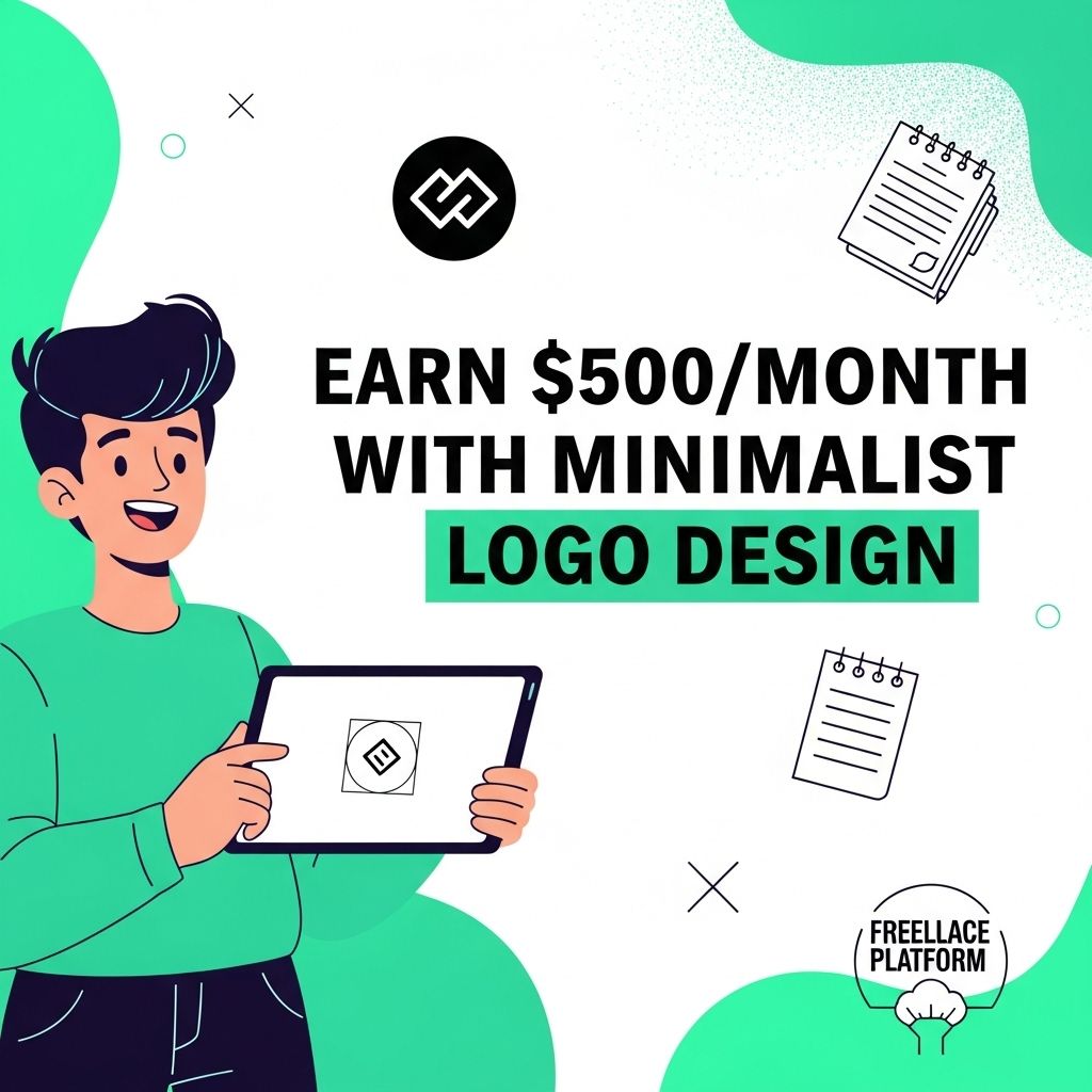 earn minimalist logo income