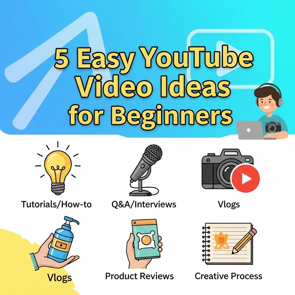 5 Easy YouTube Video Ideas for Beginners easy youtube video ideas