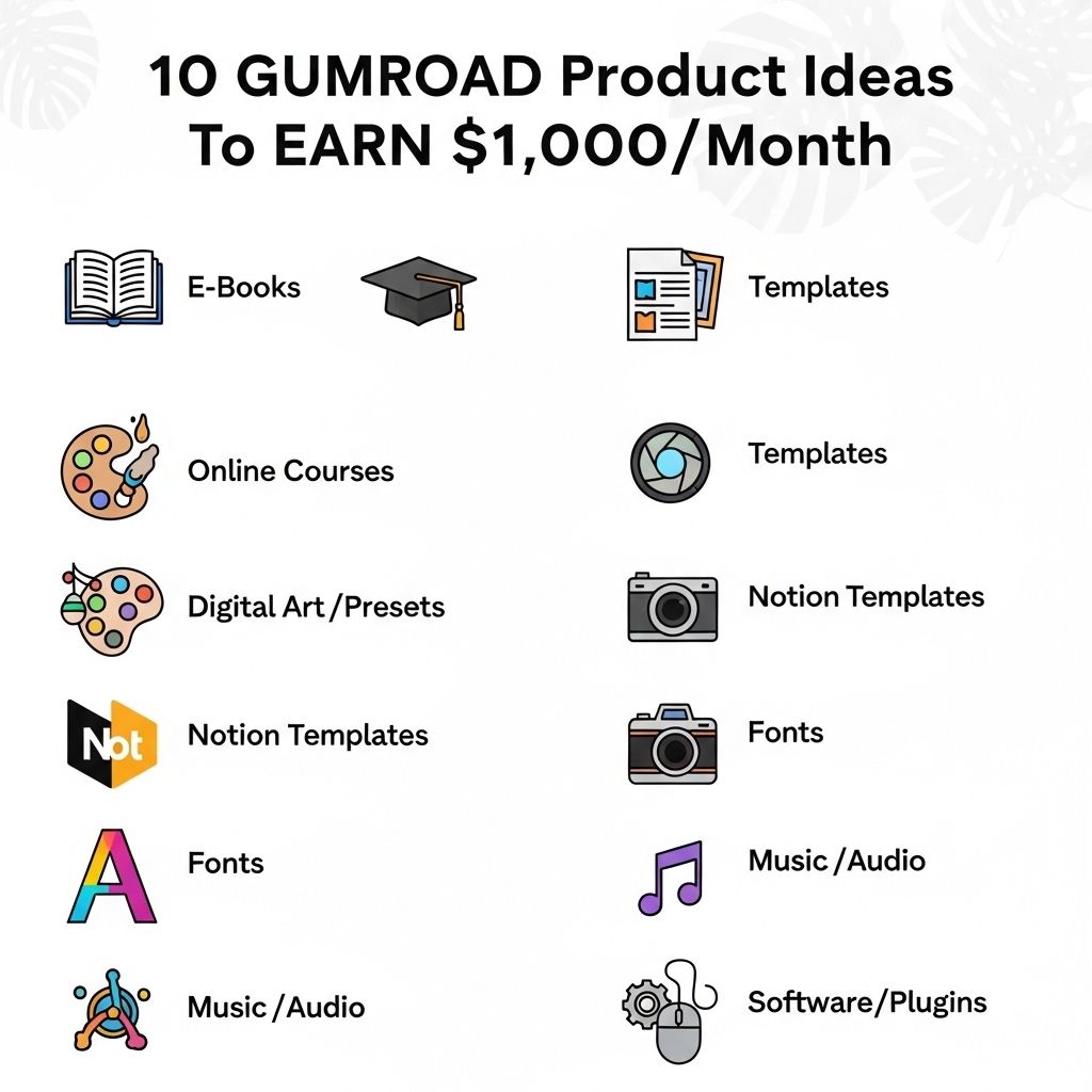 10 Profitable Gumroad Product Ideas to Earn $1,000/Month gumroad product ideas 1000