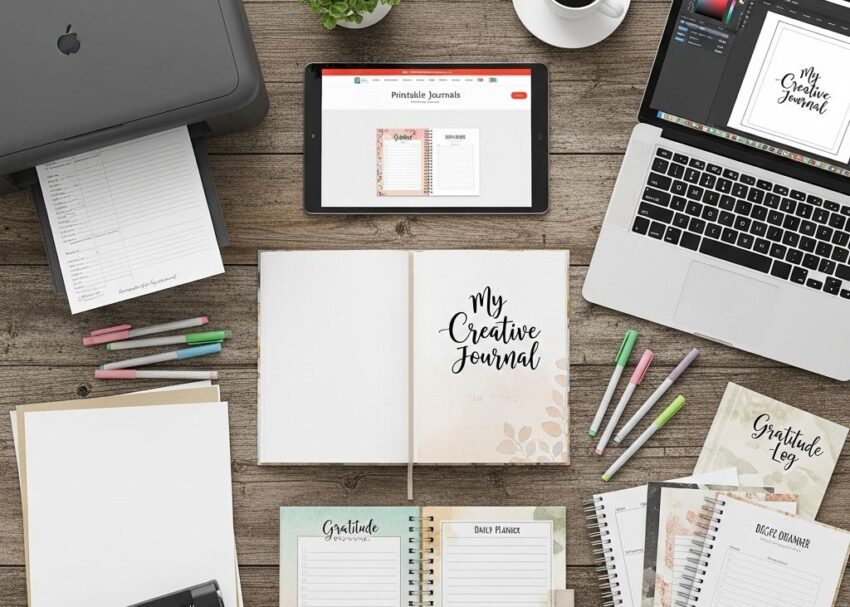 Unlock Income Potential with Printable Journals income with printable journals