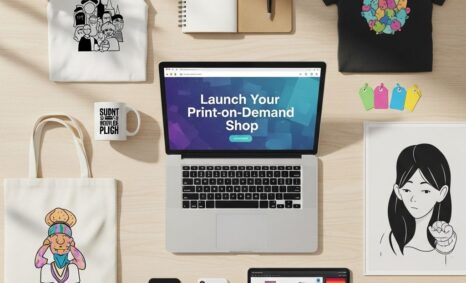 launch print on demand shop