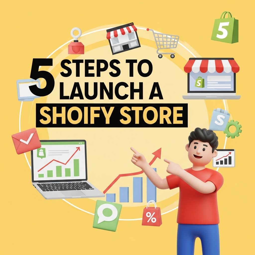launch shopify store steps