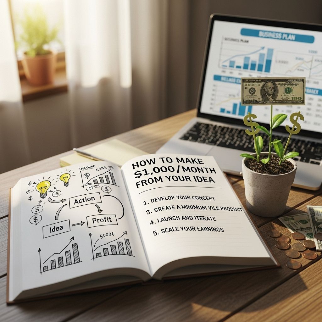 Unlock $1,000/Month With Your Idea make 1000 month idea