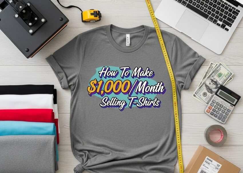 Earn $1,000/Month Selling T-Shirts Online make 1000 month tshirts