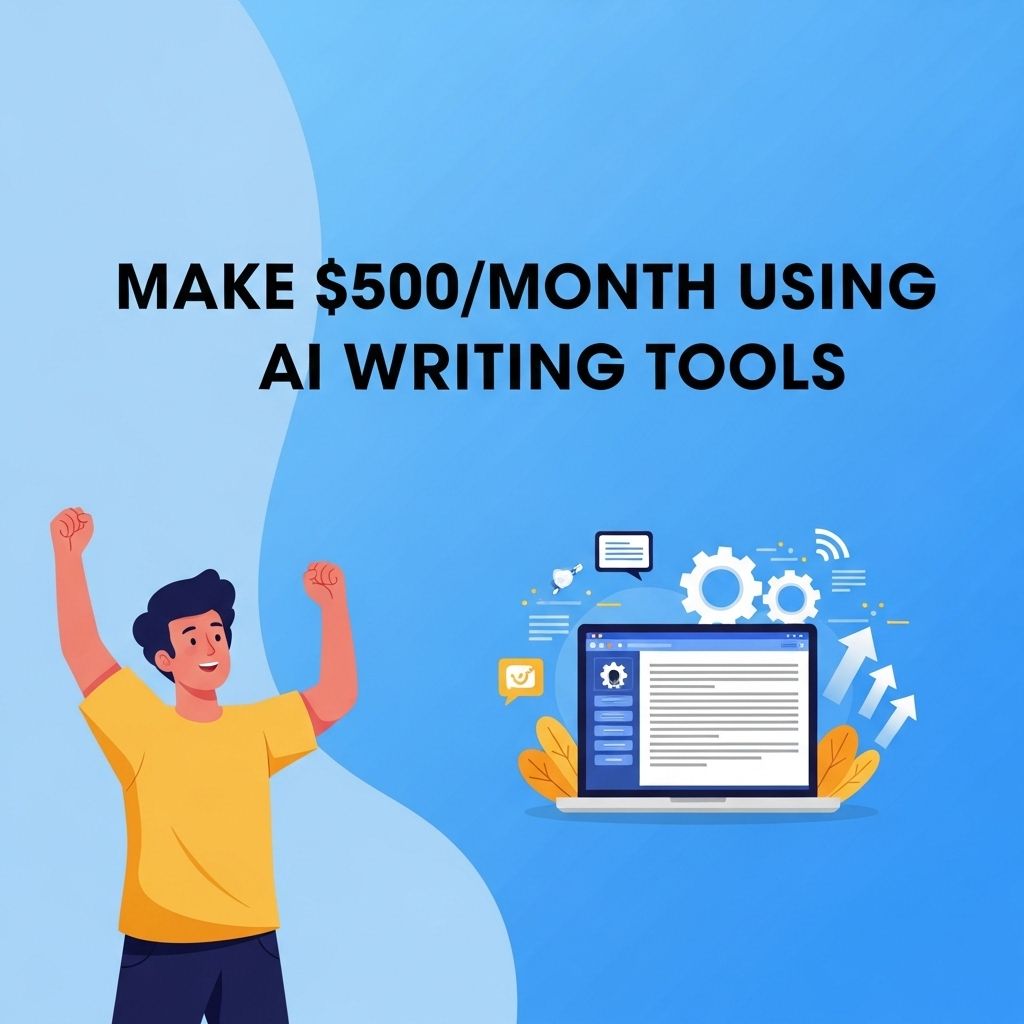 make 500 month ai writing