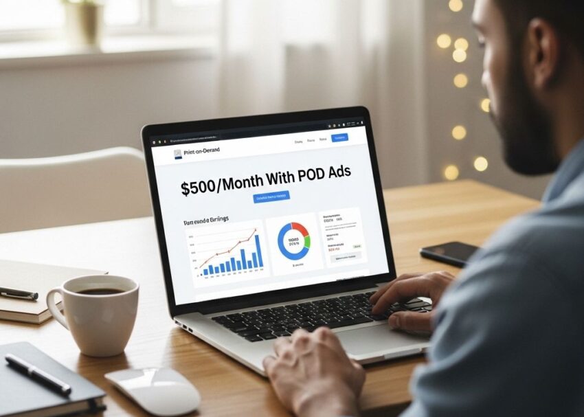 How to Make $500/Month with POD Ads make 500 month pod ads